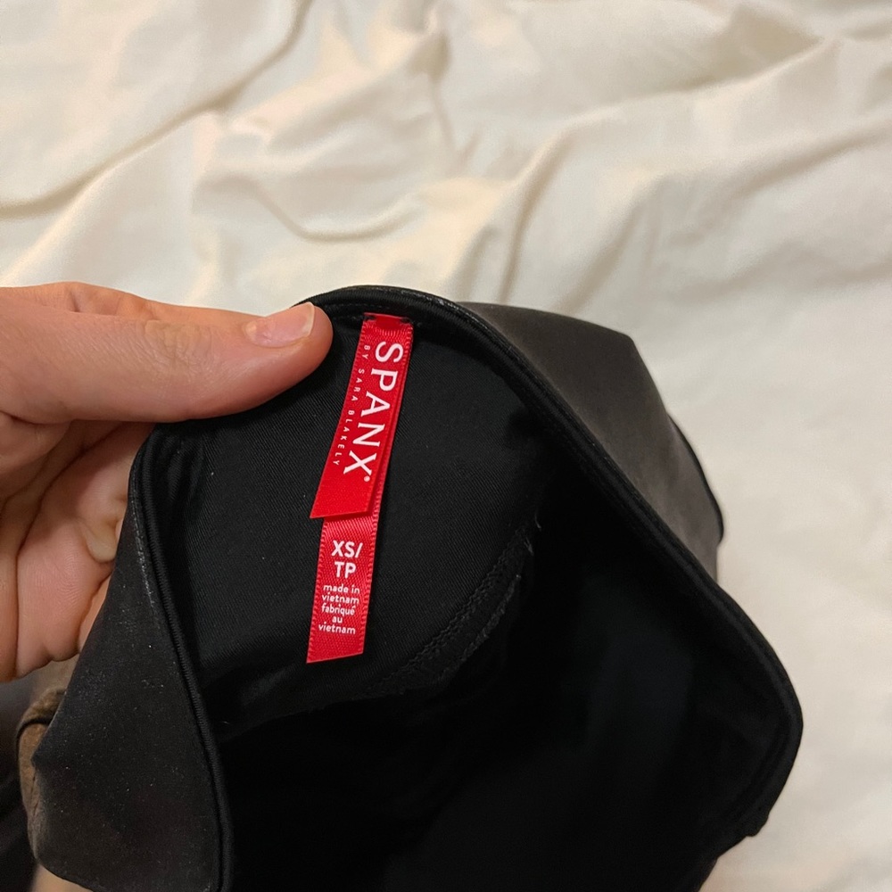 Spanx leather leggings